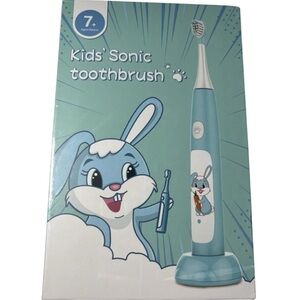 Kids Sonic Electric Toothbrush Bunny Design Waterproof Age 7+